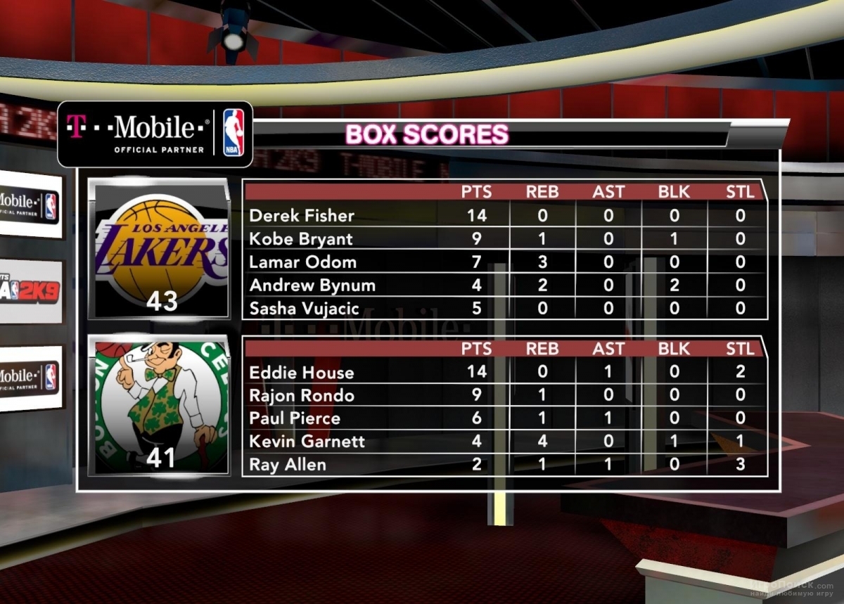 Скриншот к игре NBA 2K9