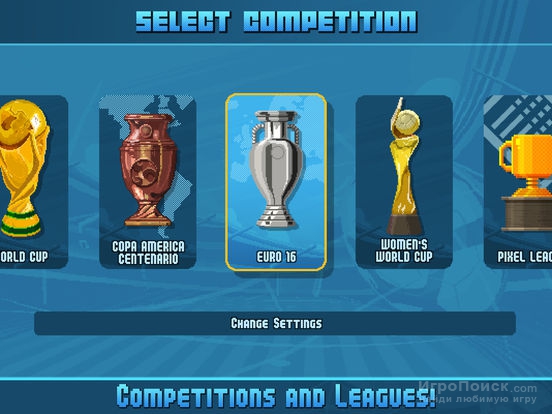 Скриншот к игре Pixel Cup Soccer 16
