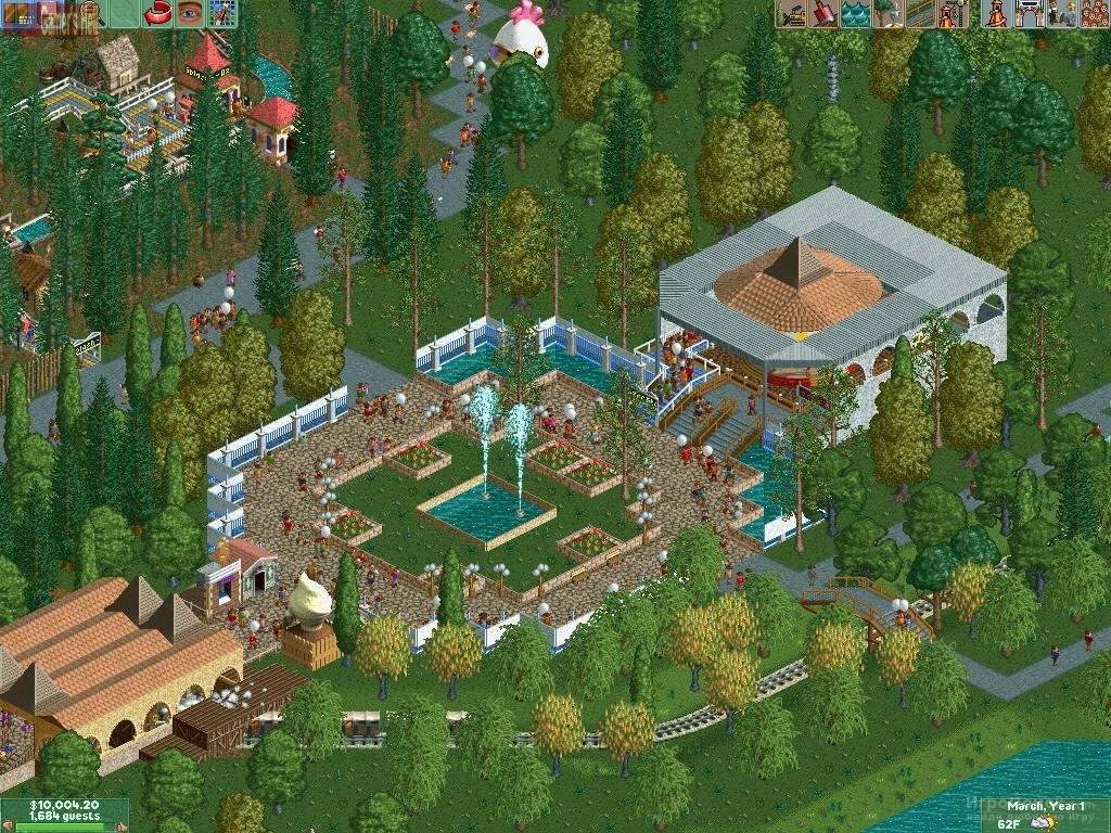 Скриншот к игре RollerCoaster Tycoon 2