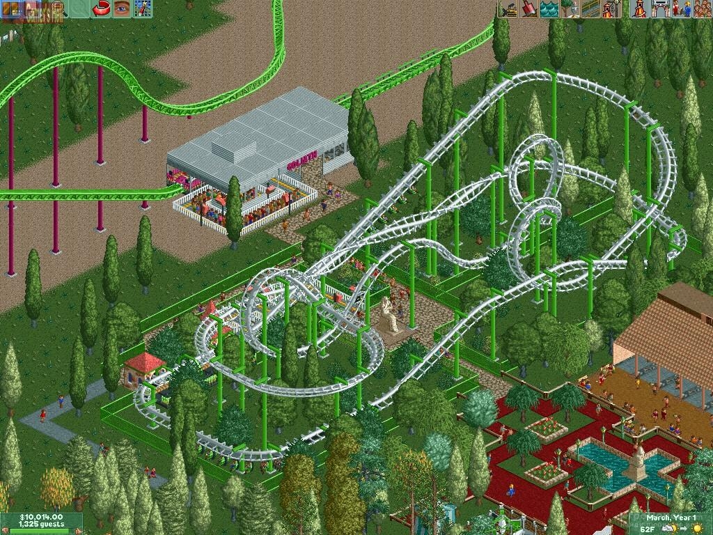 Скриншот к игре RollerCoaster Tycoon 2