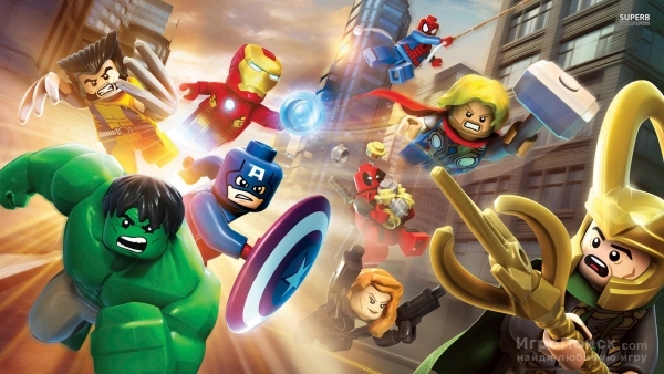 Lego Marvel Super Heroes - демонстрация персонажей
