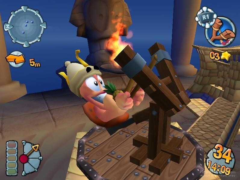 Скриншот к игре Worms Forts: Under Siege