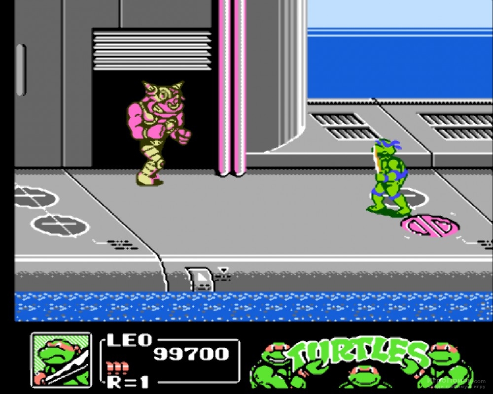Скриншот к игре Teenage Mutant Ninja Turtles III: The Manhattan Project