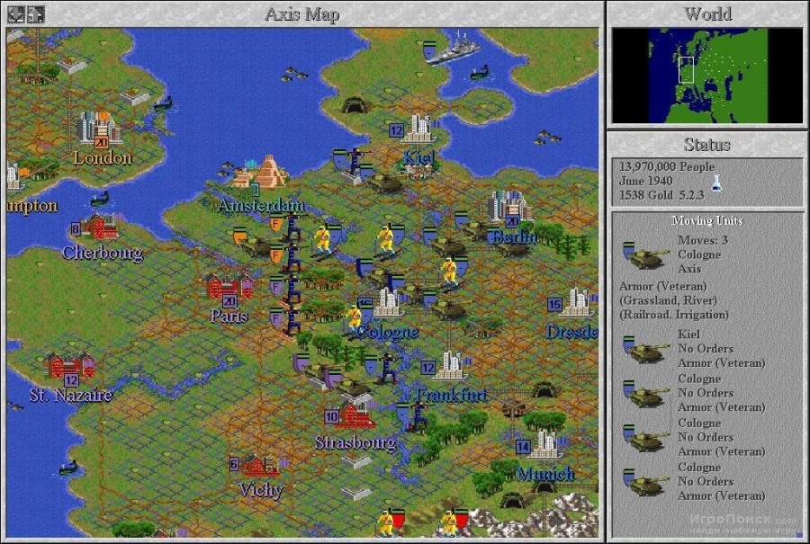 Скриншот к игре Sid Meier's Civilization II