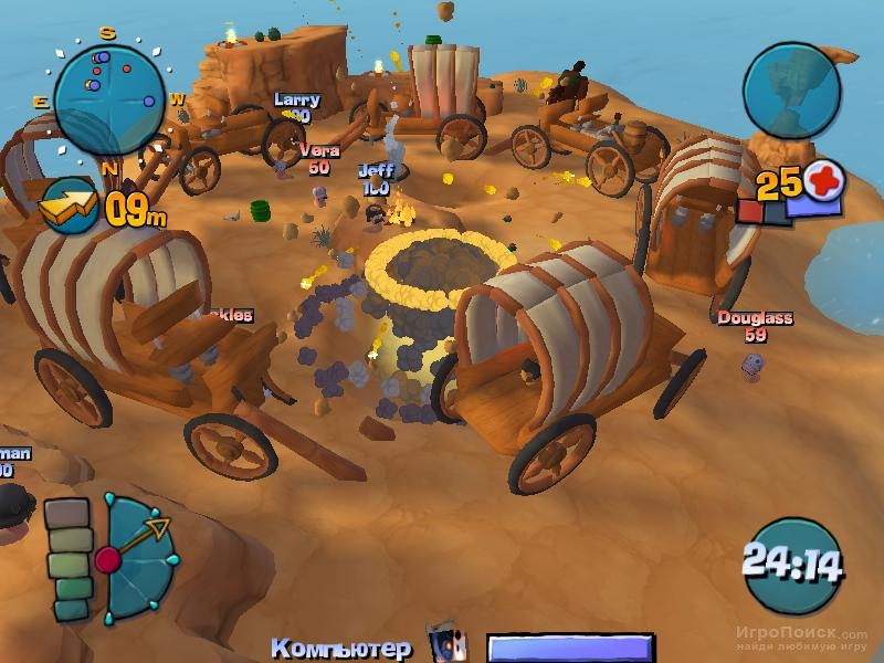 Скриншот к игре Worms 4: Mayhem