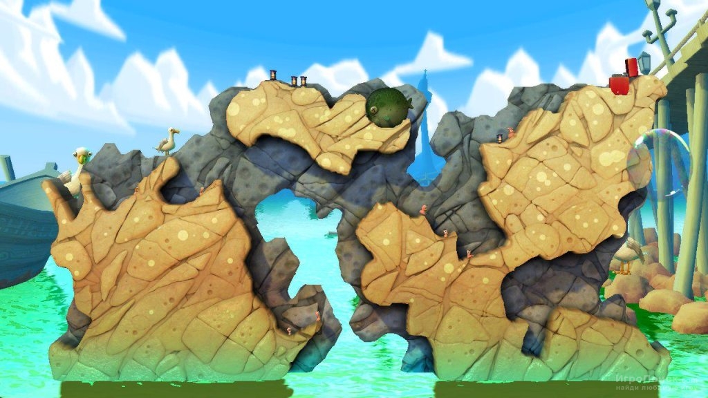 Скриншот к игре Worms Revolution